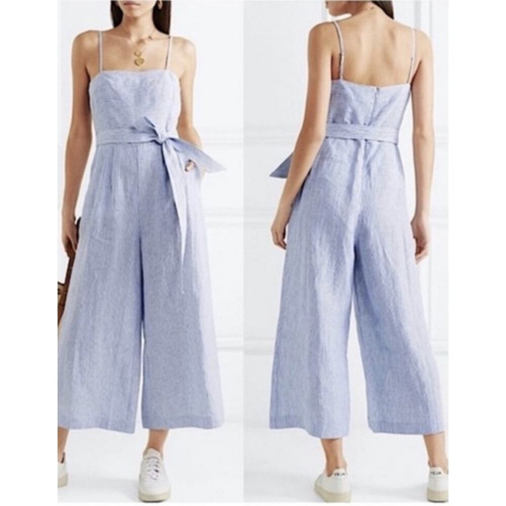 Summer Coastal Linen J. Crew jumpsuit Size 6